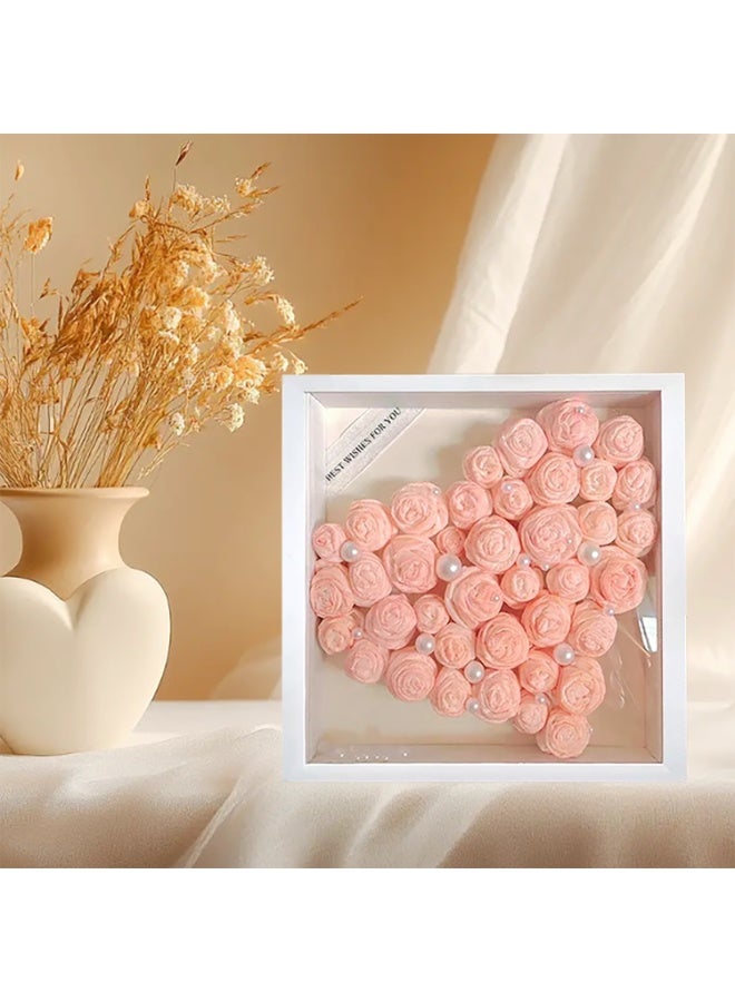 10x10'' Shadow Box Frame Display Case, 2 Pack Shadow Box Picture Frame, 3D Picture Frame Display Case Deeper 3cm, for Tickets, Photos, Medals, DIY Crafts, Wedding Souvenir (White 10x10) - Image 3
